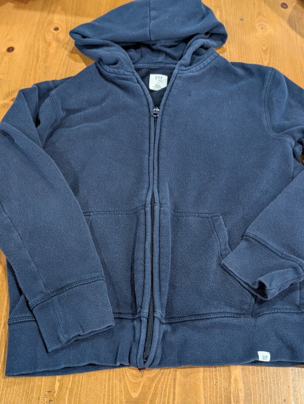Gap Kids Zip Up Hoodie, Unisex, Navy Blue, VGU, XL 12